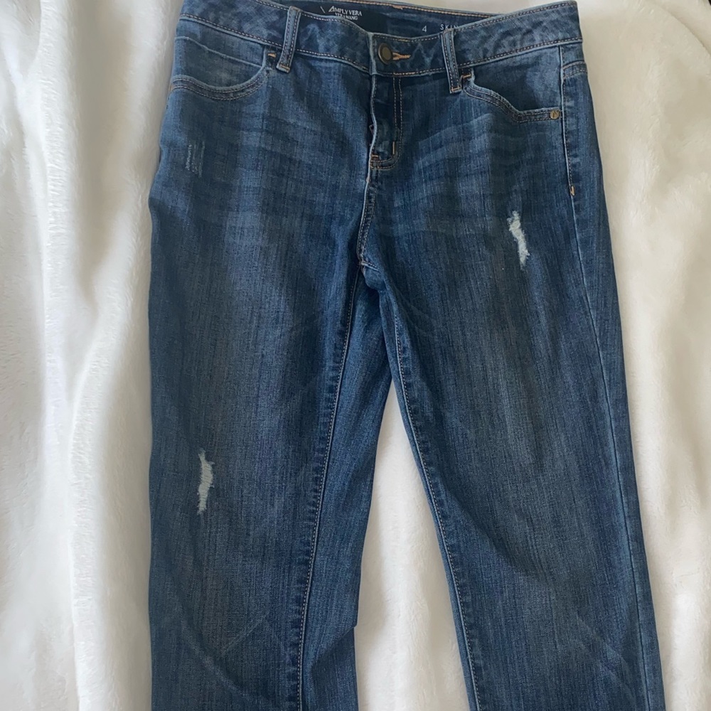 Skinny Mid Rise Jeans